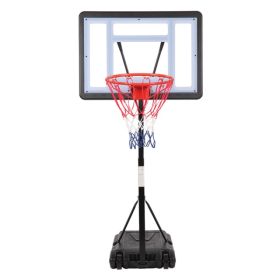 Same Model Code 13290080-HY-B064S Portable Movable Swimming Pool PVC Transparent Backboard Basketball Stand Basket Adjustment Height 1.15m-1.35m Maxim