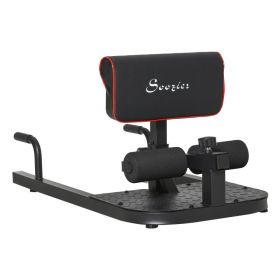 3 in 1 Padded Push Up Sit Up Squat Machine Home Gym Fitness Equipment, Black