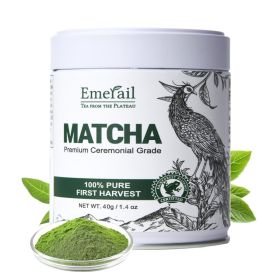 Matcha--Ceremonial Grade Matcha Green Tea Powder,Premium First Harvest Unsweetened,1 0 0 Pure Matcha ForLattes,Smoothies,and Baking  40g  1.4oz-Ships