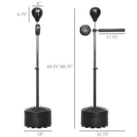 Standing Boxing Bag With Stand, Punching Speed Bag Reaction Bar Challenge With Suction Cups, Multiple Packages Shipped. Please Pay Attention To The Di