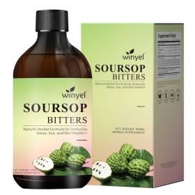 Soursop Liquid Contains Black Seeds, Moringa, And Turmeric, And Is Beneficial For Digestion And Gut Health, As Well As Providing Antioxidants, Skin He