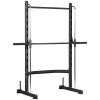 Soozier Squat Rack with Pull Up Bar Adjustable Weight Lifting Home Gym