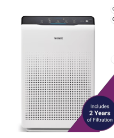 Winix Air Purifier, C535, 4-Stage Cleaning with 2 Years of Filters. Max Room Capacity 1728 sq ft.