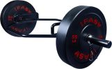 Hex Bar Weights Set Trap Bar Olympic Bumper 55lb Weight Plates Set for Deadlift Weightlifting Bodybuilding - 2 Inch Hexagon Trap Bar with Weights for