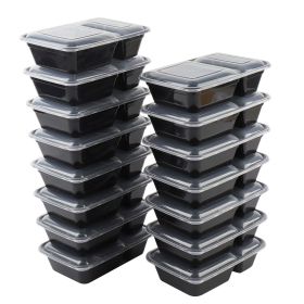 60 Piece Meal Prep Food Storage Containers, 15Pack 1L plus 15Pack 900ml