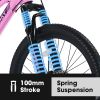 S26103 26 inch Mountain Bike for Teenagers Girls Women, Shimano 21 Speeds with Dual Disc Brakes and 100mm Front Suspension