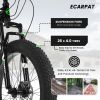S26102 26 Inch Mountain Bike, Shimano 21 Speeds with Mechanical Disc Brakes, High-Carbon Steel Frame