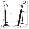 Soozier Folding Vertical Climber Exercise Machine with Adjustable Height Stair Stepper Full Body Workout