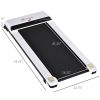 Soozier Walking Treadmill Pad with LED Monitor Remote Control Jogging Machine White