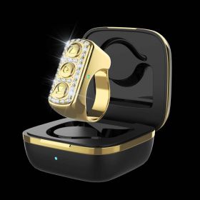 The Future Is Here Diamond Smart Ring (Color: Gold)
