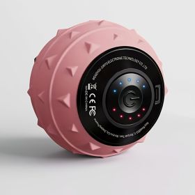 Rechargeable High Intensity Vibration Massage Ball for Muscle and Fitness, Electric Fascia Release for Neck, Back and Feet, USB Charging (Color: Pink)